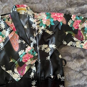 Girls Oriental Silk Robe